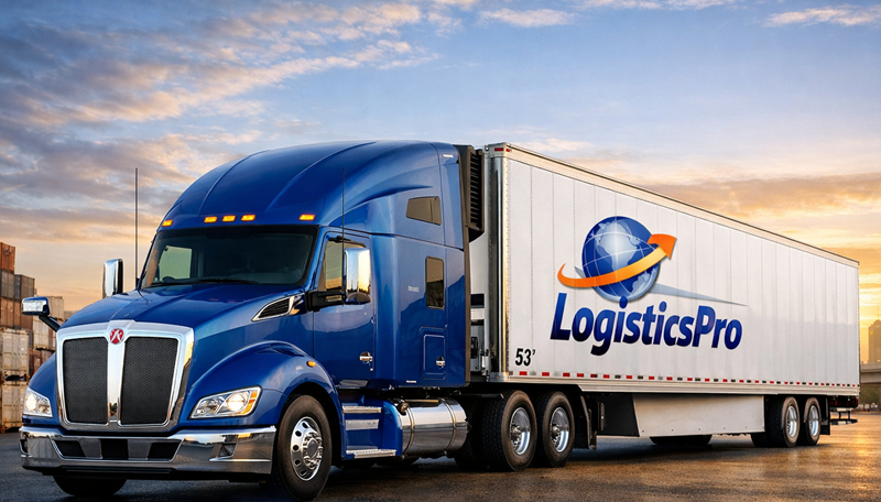 LogisticsPro Kenworth T680 Fleet—powering nationwide freight delivery with efficiency, style, and dependable performance.
